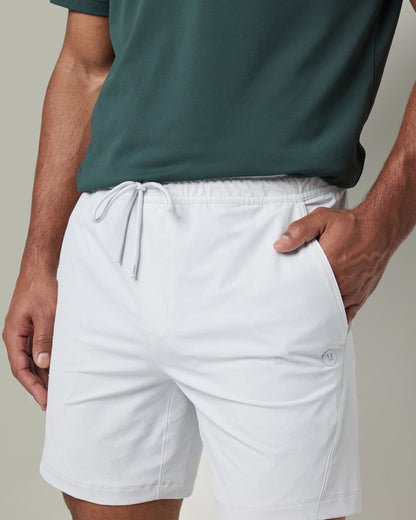 Crosscourt Short Men's Frost Grey Tennis Shorts - Vuori