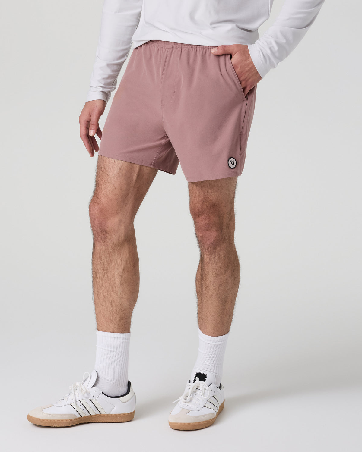 Maverick Volley Short Men's Zion Rose Hybrid Shorts - Vuori