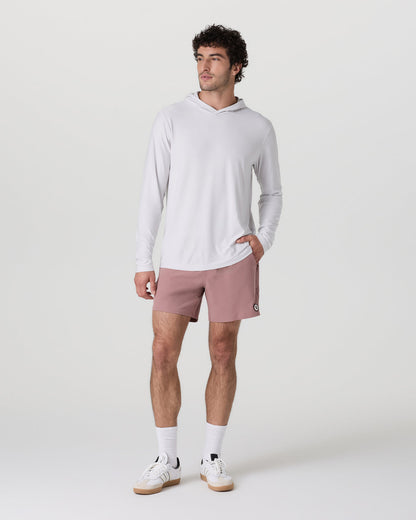 Maverick Volley Short Men's Zion Rose Hybrid Shorts - Vuori