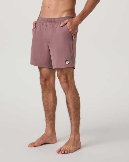 Maverick Volley Short Lined Men's Adobe Swim Shorts - Vuori