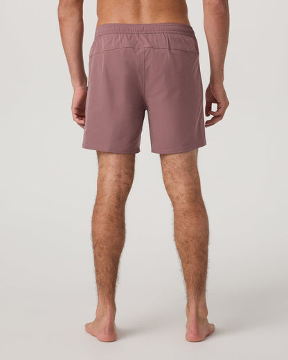Maverick Volley Short Lined Men's Adobe Swim Shorts - Vuori