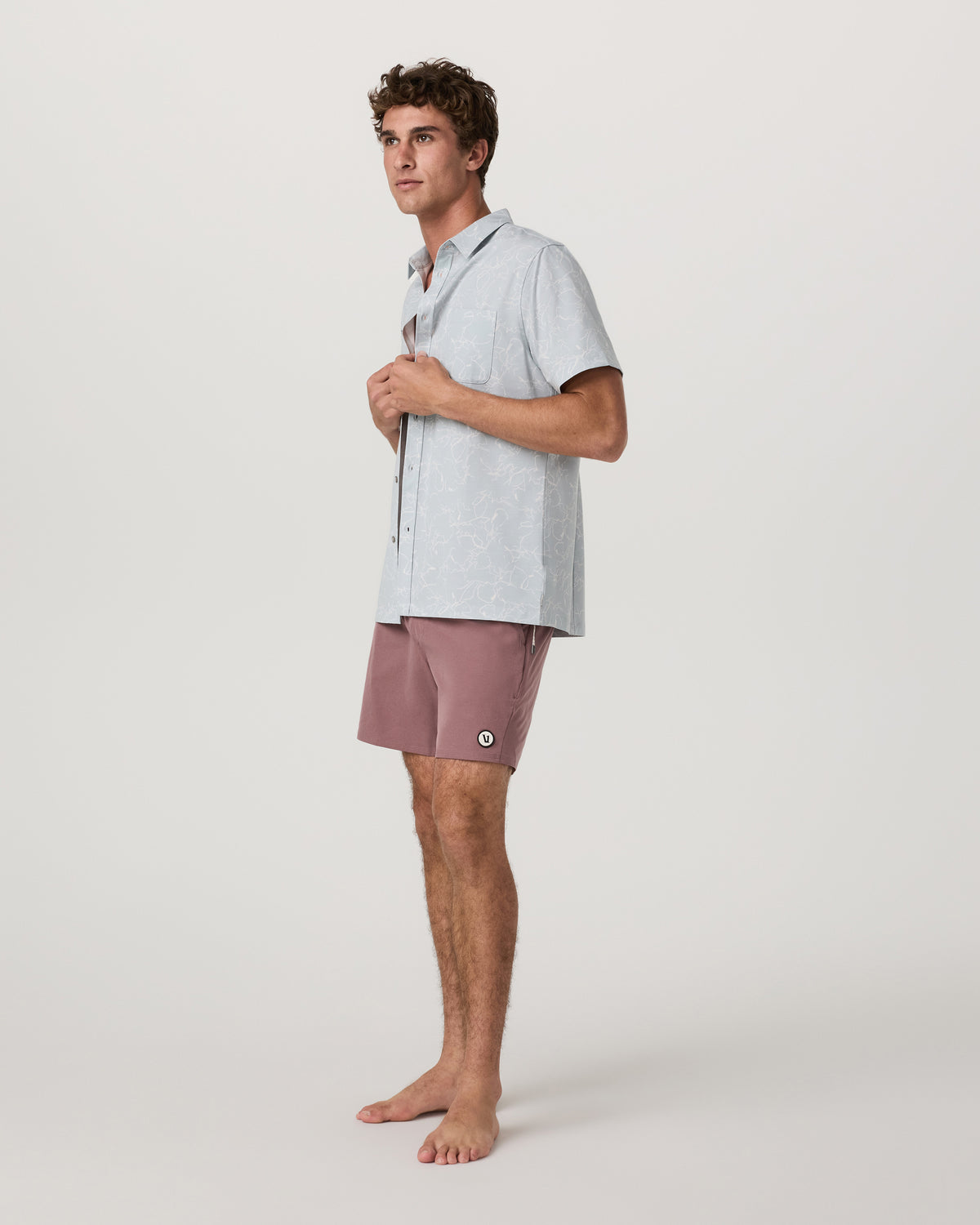 Maverick Volley Short Lined Men's Adobe Swim Shorts - Vuori