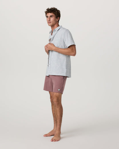 Maverick Volley Short Lined Men's Adobe Swim Shorts - Vuori