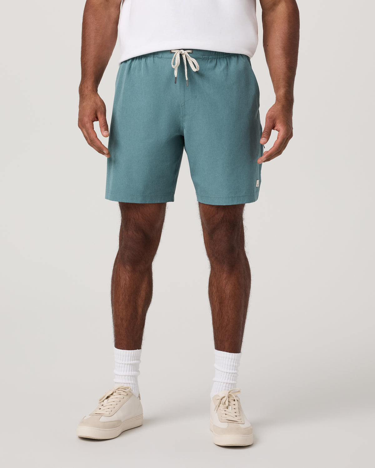 Banks Session Short Unlined 7" Bluegrass Linen Texture - Vuori