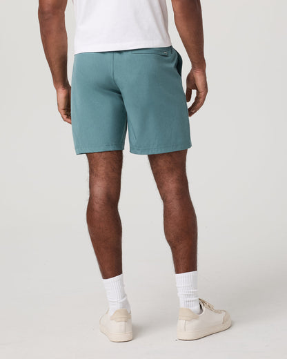 Banks Session Short Unlined 7" Bluegrass Linen Texture - Vuori