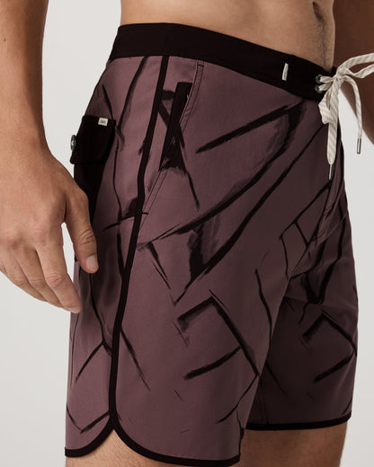 Cruise Boardshort Men's Dusty Plum Thatch Boardshorts - Vuori