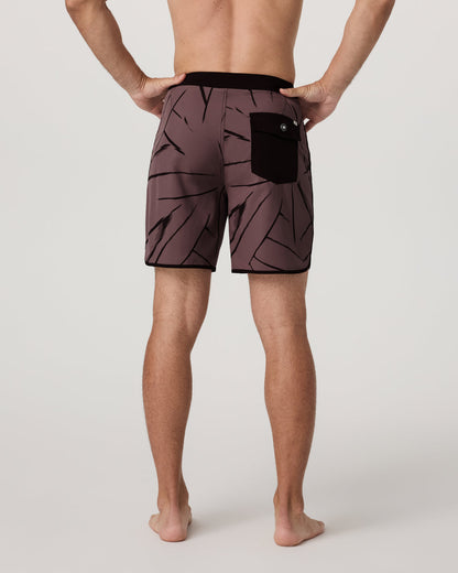 Cruise Boardshort Men's Dusty Plum Thatch Boardshorts - Vuori