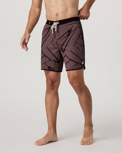 Cruise Boardshort Men's Dusty Plum Thatch Boardshorts - Vuori