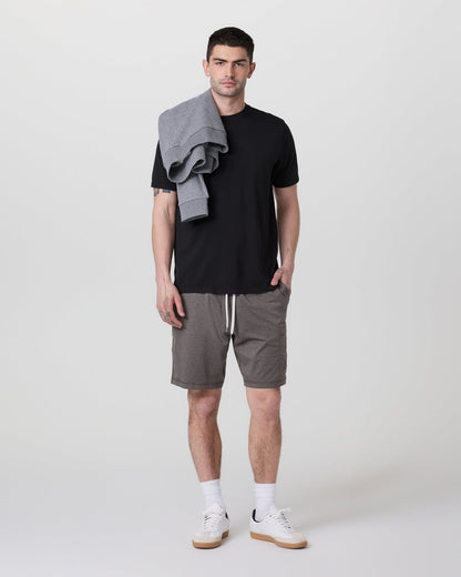 Sunday Performance Utility Short Classic Fit 8" Warm Grey Heather - Vuori