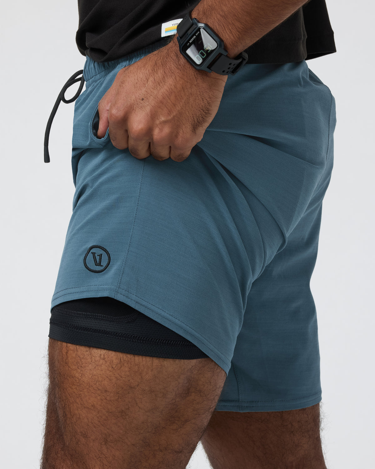 Elevate Kore Short Lined 7" Light Deep Sea Performance Shorts - Vuori