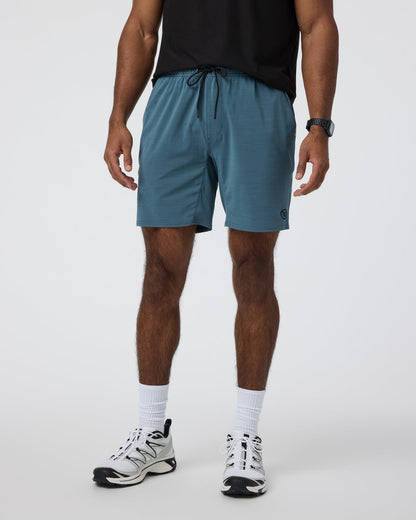 Elevate Kore Short Lined 7" Light Deep Sea Performance Shorts - Vuori