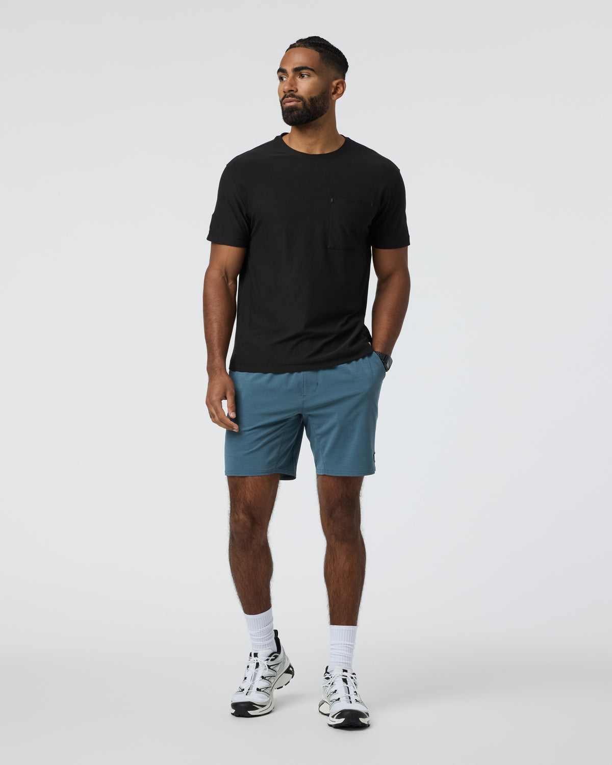 Elevate Kore Short Lined 7" Light Deep Sea Performance Shorts - Vuori