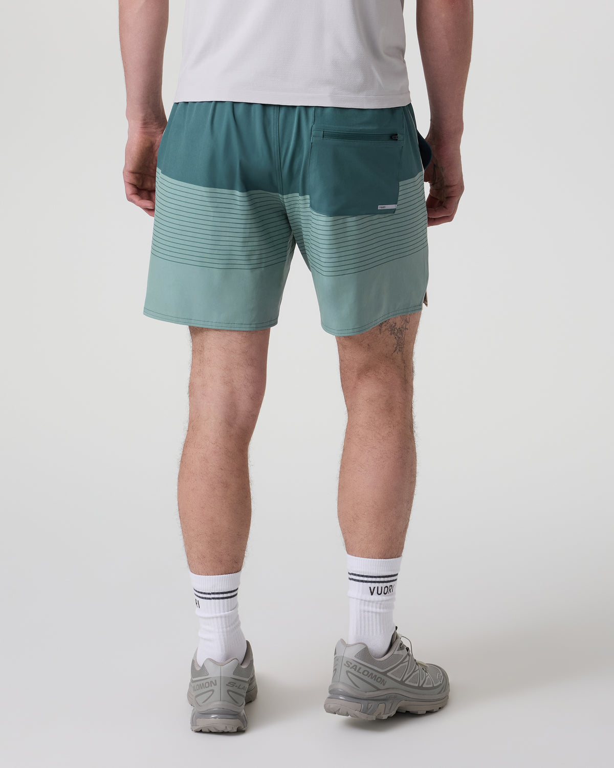 Trail Short 2.0 Light Deep Sea Stripe/Salt - Vuori