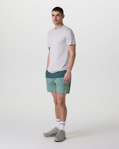 Trail Short 2.0 Light Deep Sea Stripe/Salt - Vuori
