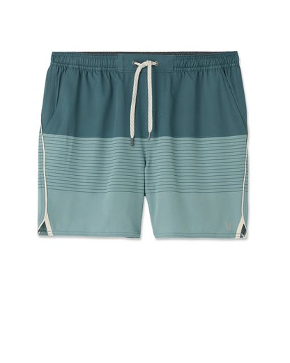 Trail Short 2.0 Light Deep Sea Stripe/Salt - Vuori