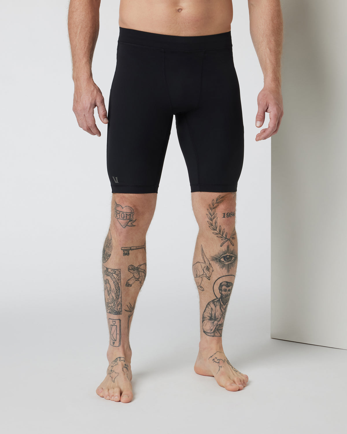 PR Short Men's Black Compression Shorts - Vuori