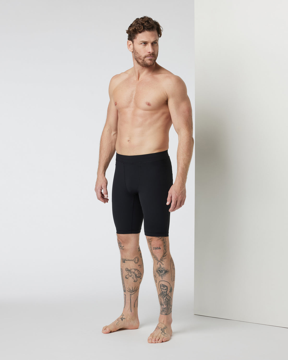 PR Short Men's Black Compression Shorts - Vuori