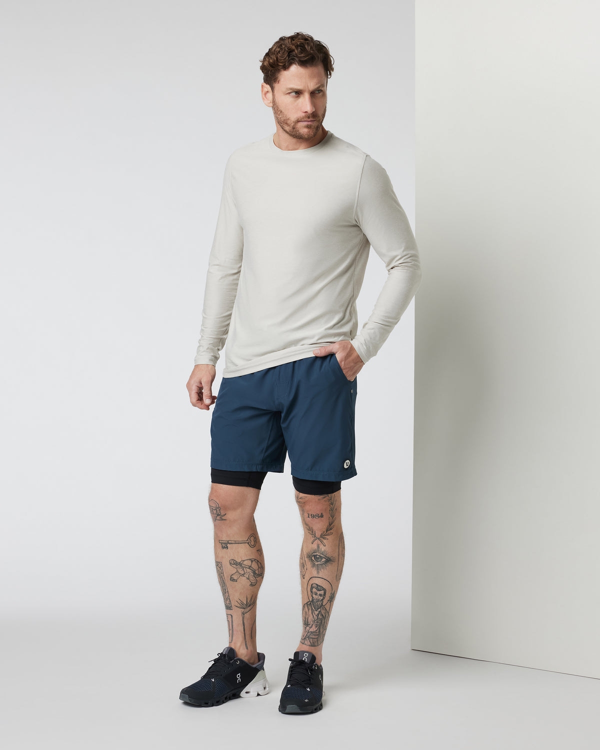PR Short Men's Black Compression Shorts - Vuori
