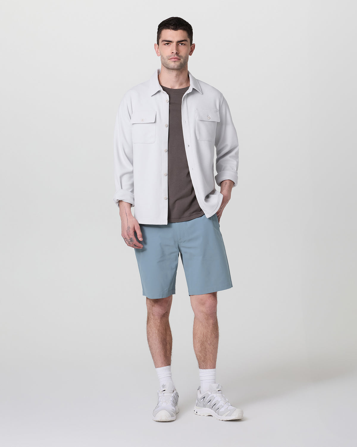 Meta Short 8" Dusty Blue Chino Shorts - Vuori