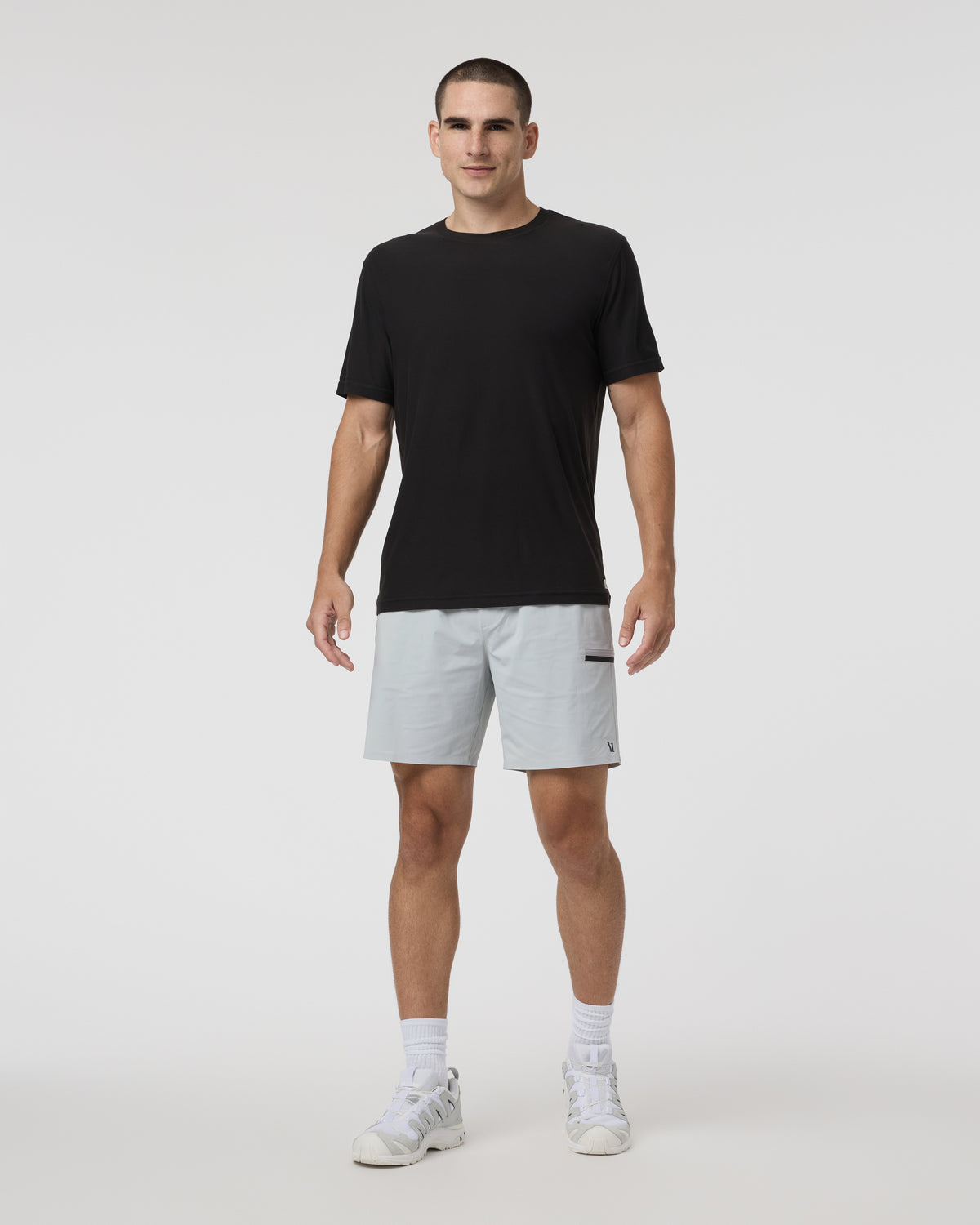 Grafton Short Lined Classic Fit 7" Sky Grey - Vuori