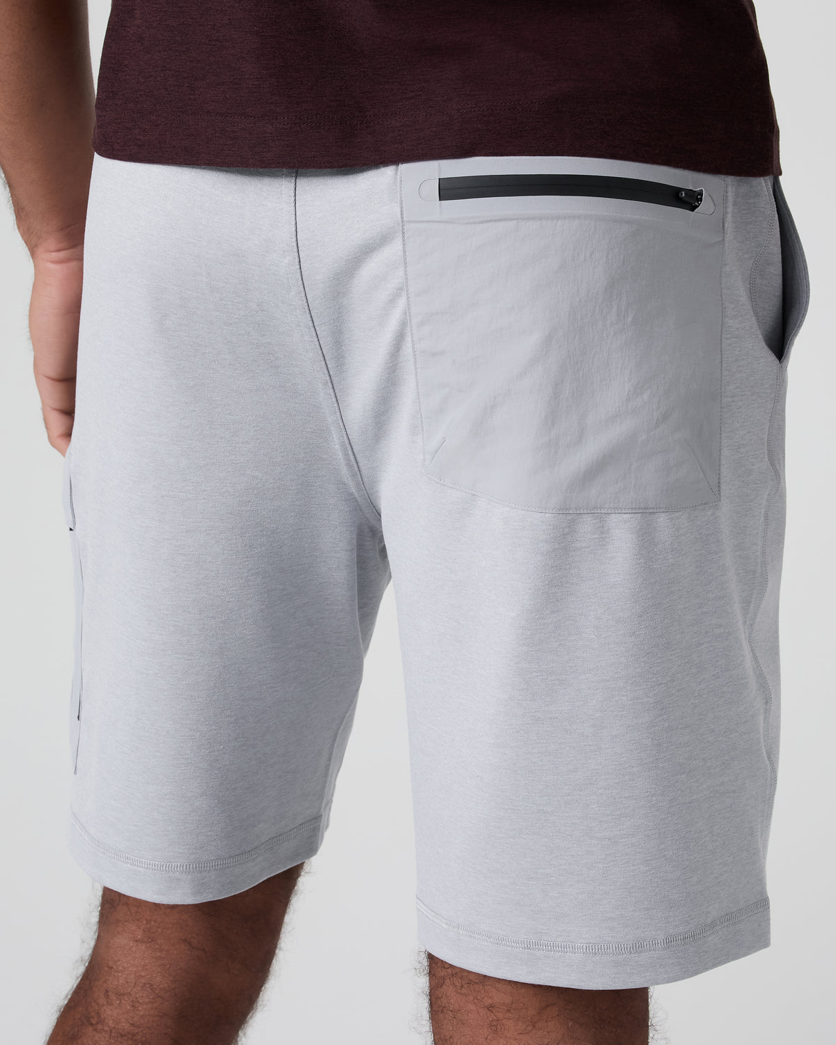Sunday Performance Utility Short Classic Fit 8" Platinum Heather - Vuori