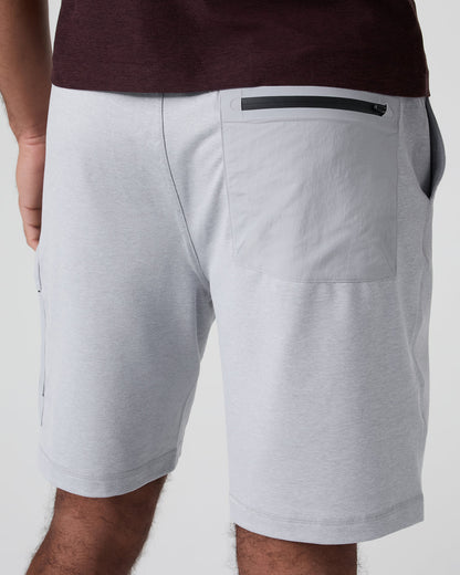 Sunday Performance Utility Short Classic Fit 8" Platinum Heather - Vuori
