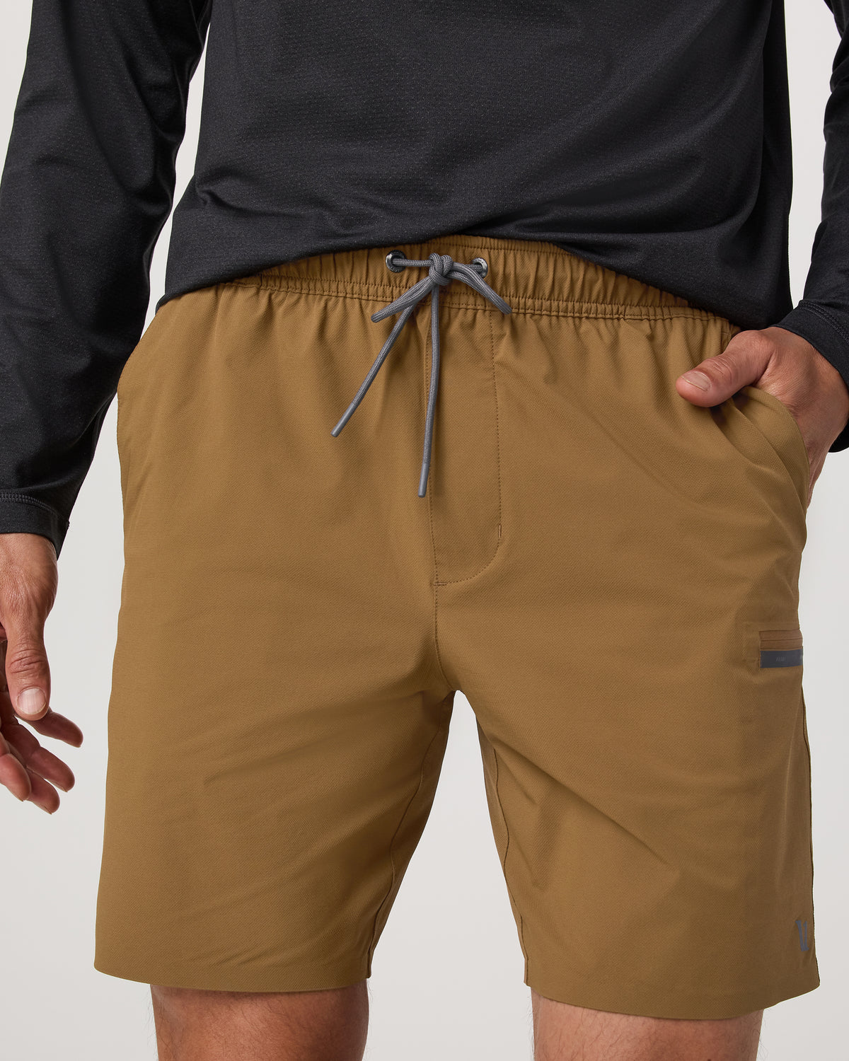 Grafton Short Unlined 7" Men's Rum Training Shorts - Vuori