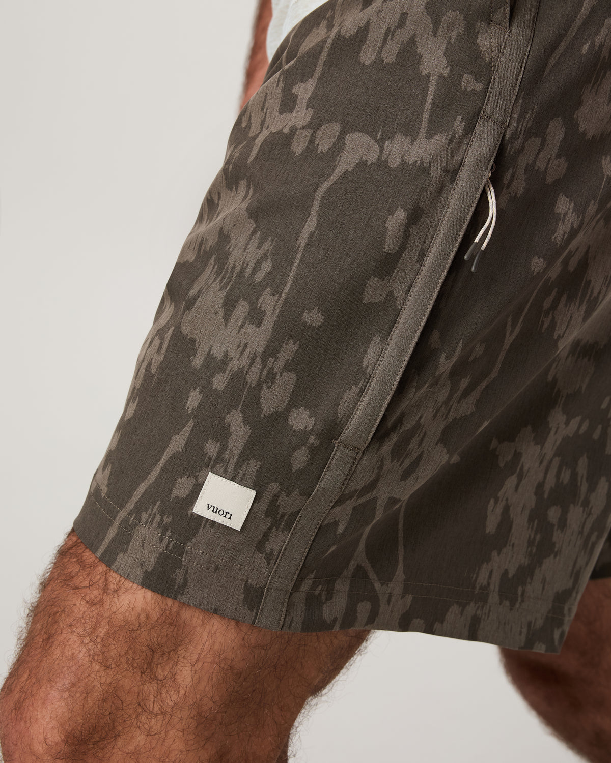 Banks Session Short Unlined 7" Root Earth Linen Texture - Vuori