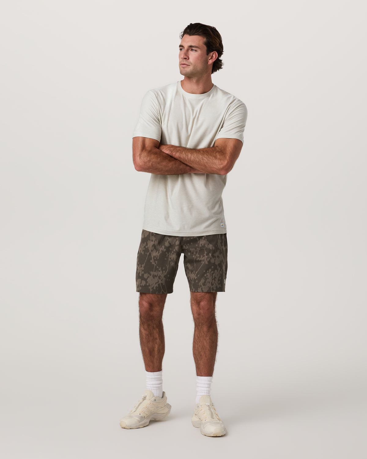 Banks Session Short Unlined 7" Root Earth Linen Texture - Vuori