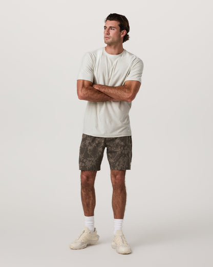 Banks Session Short Unlined 7" Root Earth Linen Texture - Vuori