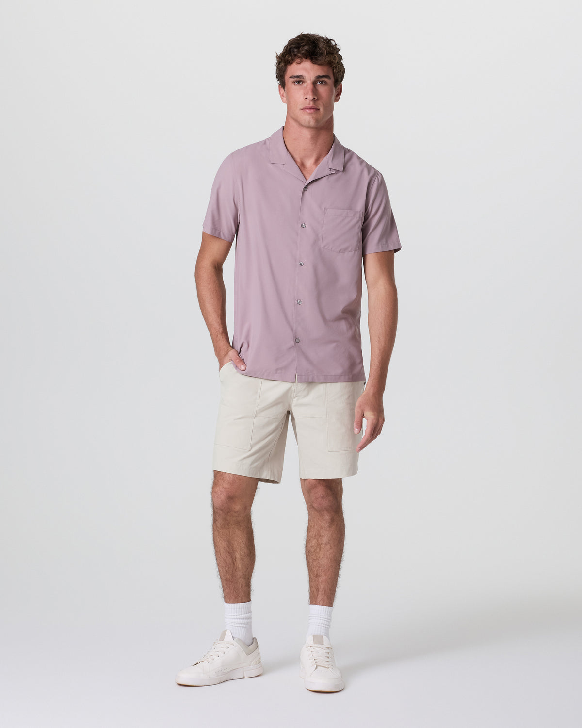 Barren Short Men's Oatmeal Outdoor Shorts - Vuori