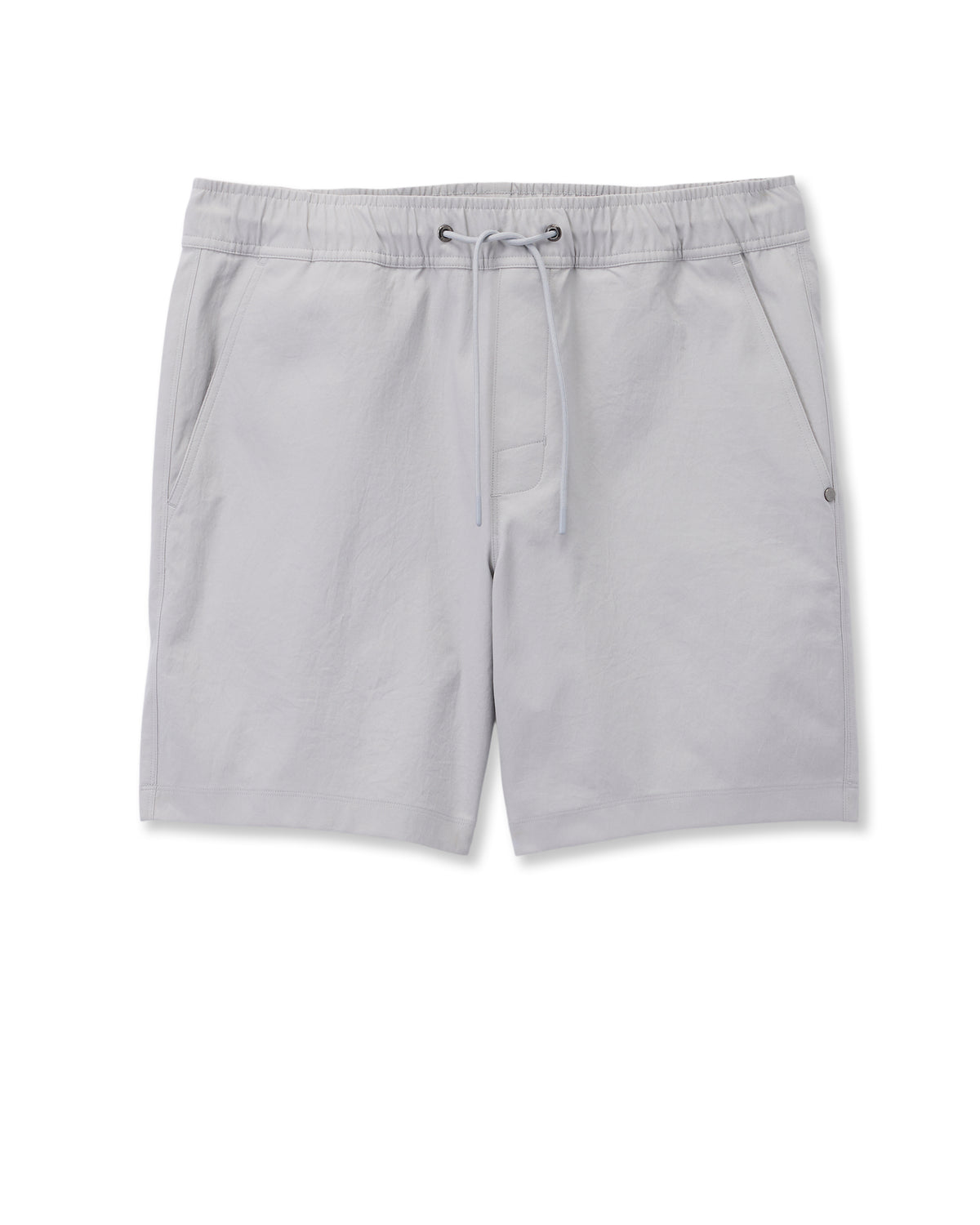 Cascade Crinkle Elastic Waist Short Classic Fit 8" Fog - Vuori