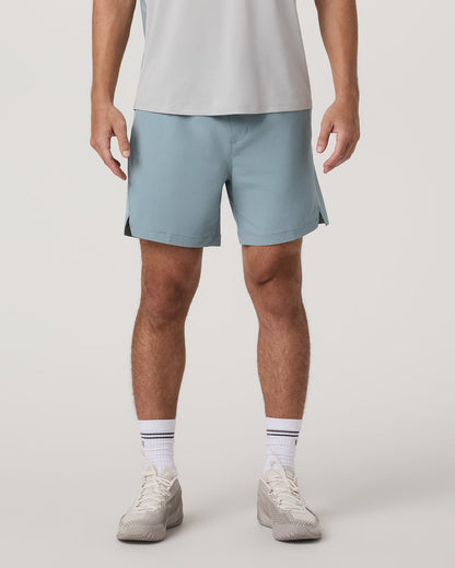 Crosscourt Short Unlined 7" Men's Mist Tennis Shorts - Vuori