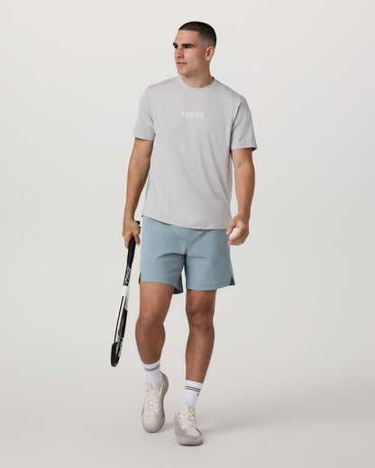 Crosscourt Short Unlined 7" Men's Mist Tennis Shorts - Vuori