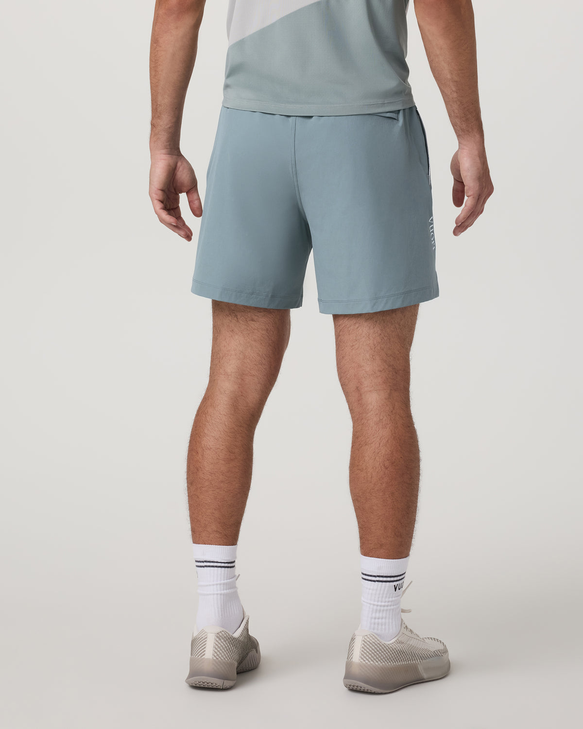 Crosscourt Short Unlined 7" Men's Mist Tennis Shorts - Vuori