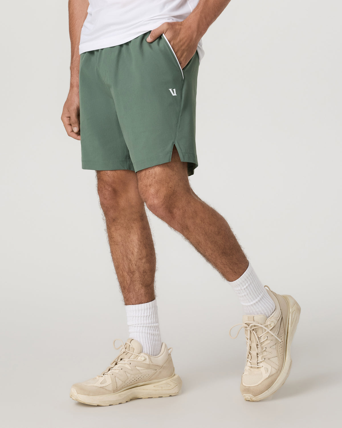 Crosscourt Short Unlined 7" Men's Marsh Tennis Shorts - Vuori