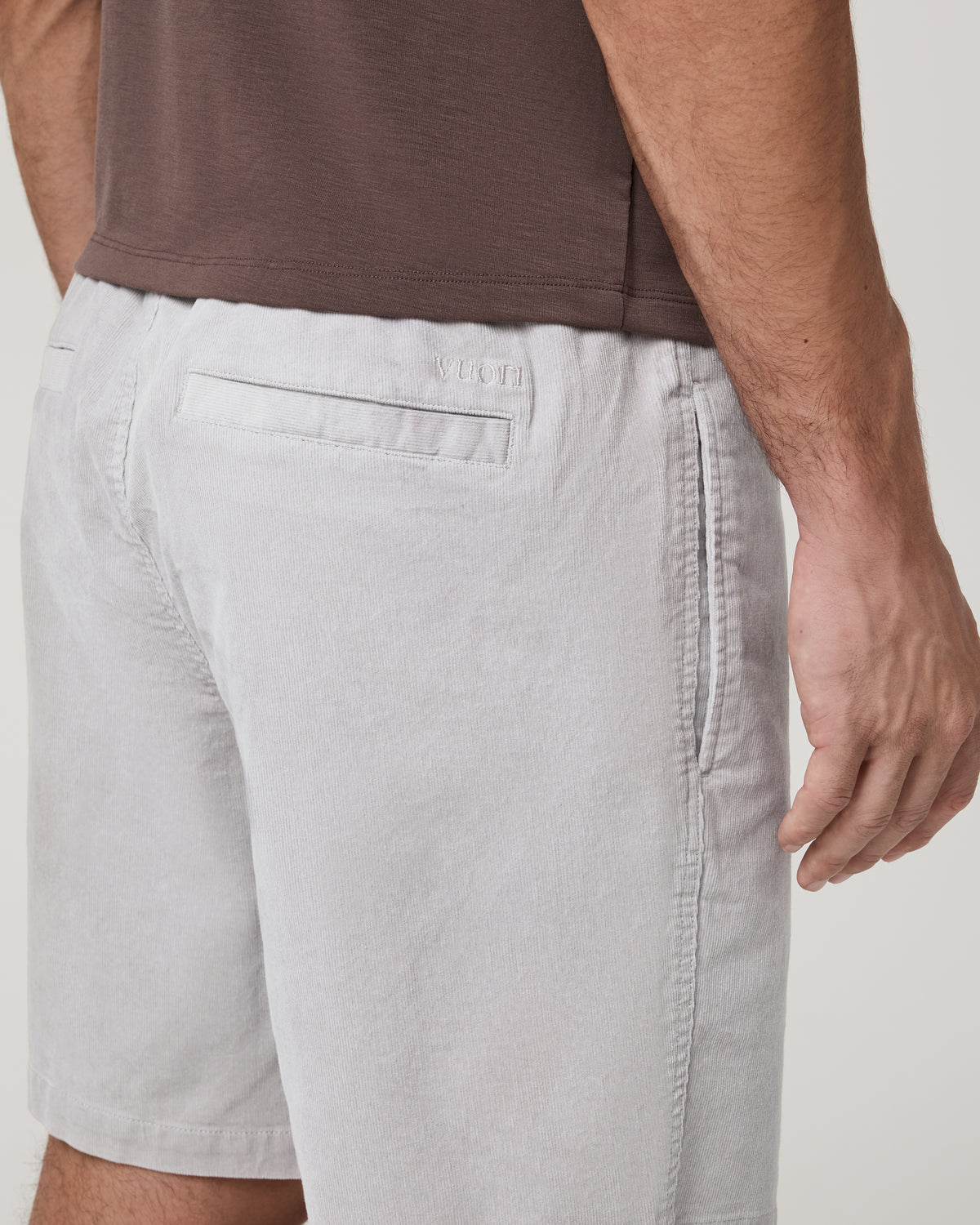 Optimist Elastic Waist Short 8" Men's Amethyst Grey Short - Vuori