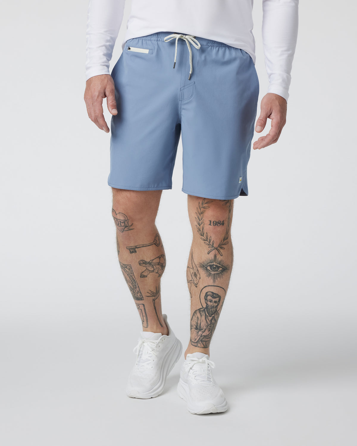 Banks Short Men's Chambray Athletic Shorts - Vuori