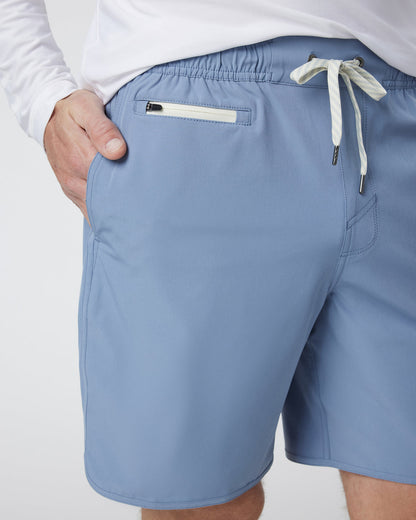 Banks Short Men's Chambray Athletic Shorts - Vuori