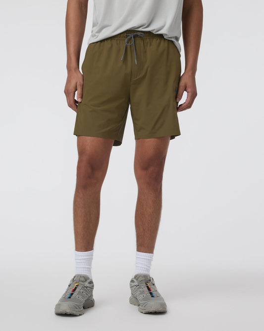 Grafton Short Unlined Classic Fit 7" Moss Green - Vuori
