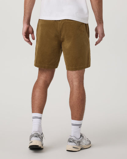 Optimist Elastic Waist Short 8" Men's Rum Relaxed Shorts - Vuori