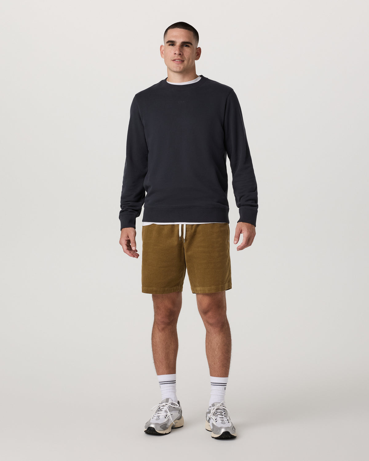 Optimist Elastic Waist Short 8" Men's Rum Relaxed Shorts - Vuori