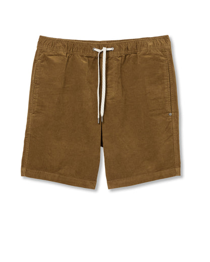 Optimist Elastic Waist Short 8" Men's Rum Relaxed Shorts - Vuori