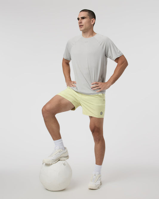 Kore Short 5" Pale Citron Athletic Shorts - Vuori