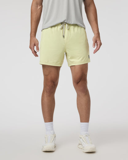 Kore Short 5" Pale Citron Athletic Shorts - Vuori