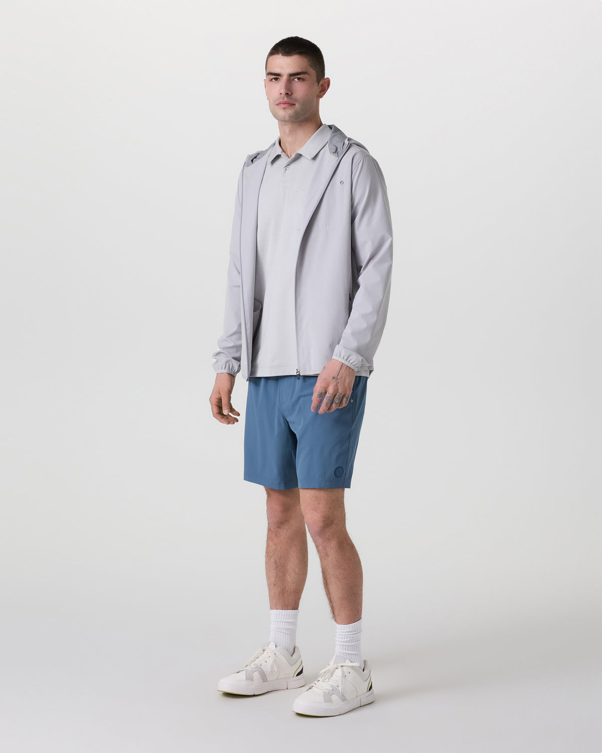 Kore Short Lined 7" Men's Pool Blue Tonal Athletic Shorts - Vuori