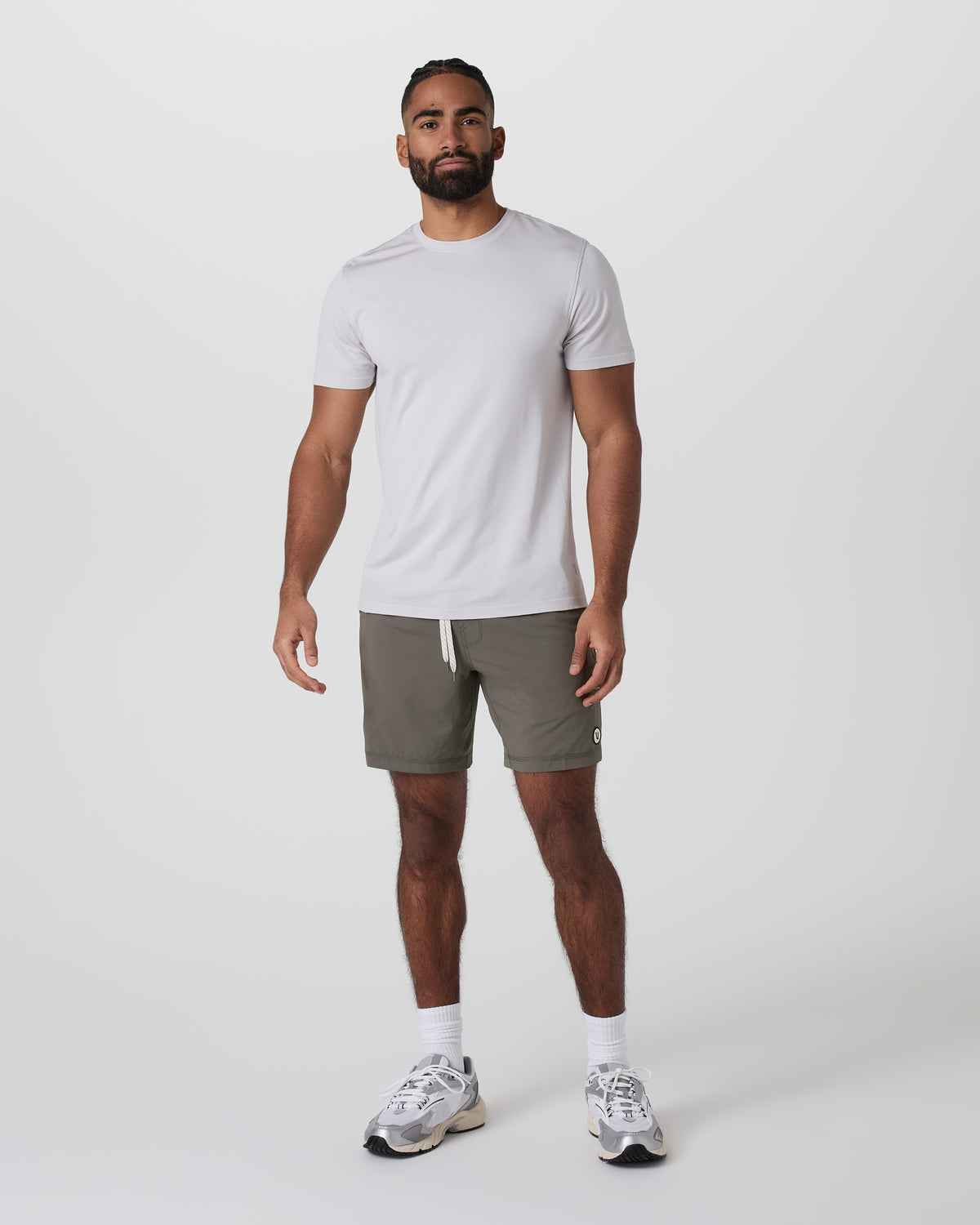 Kore Short Lined 7" Men's Warm Grey Athletic Shorts - Vuori