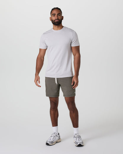 Kore Short Lined 7" Men's Warm Grey Athletic Shorts - Vuori