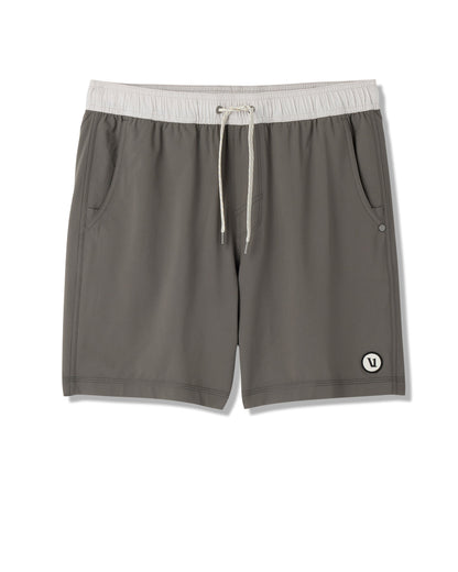 Kore Short Lined 7" Men's Warm Grey Athletic Shorts - Vuori
