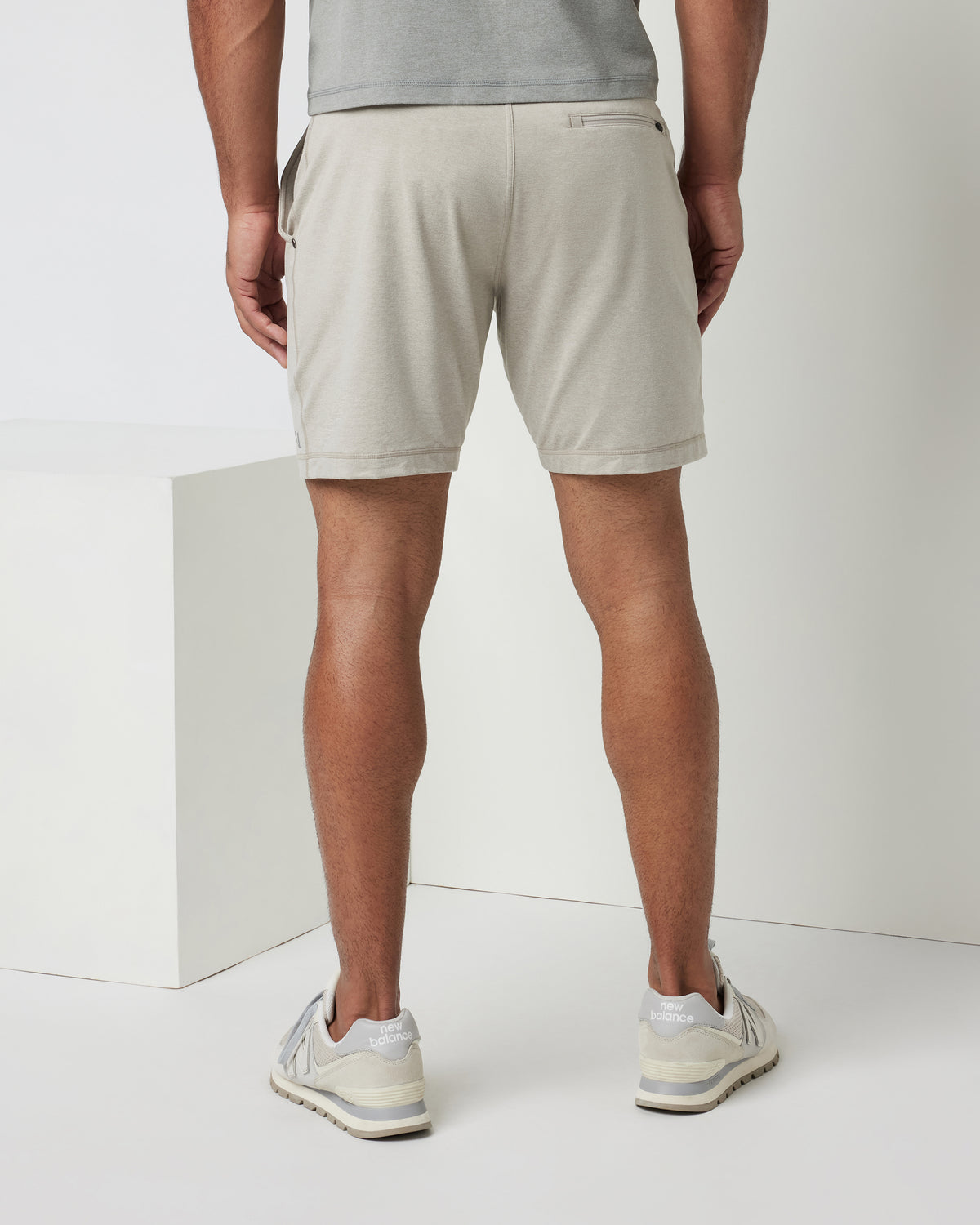 Ponto Short Men's Dark Salt Heather Jogger Shorts - Vuori